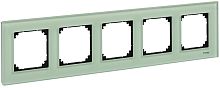 Рамка универсальная Schneider Electric Merten M-Elegance 5-м. стекло изумруд картинка